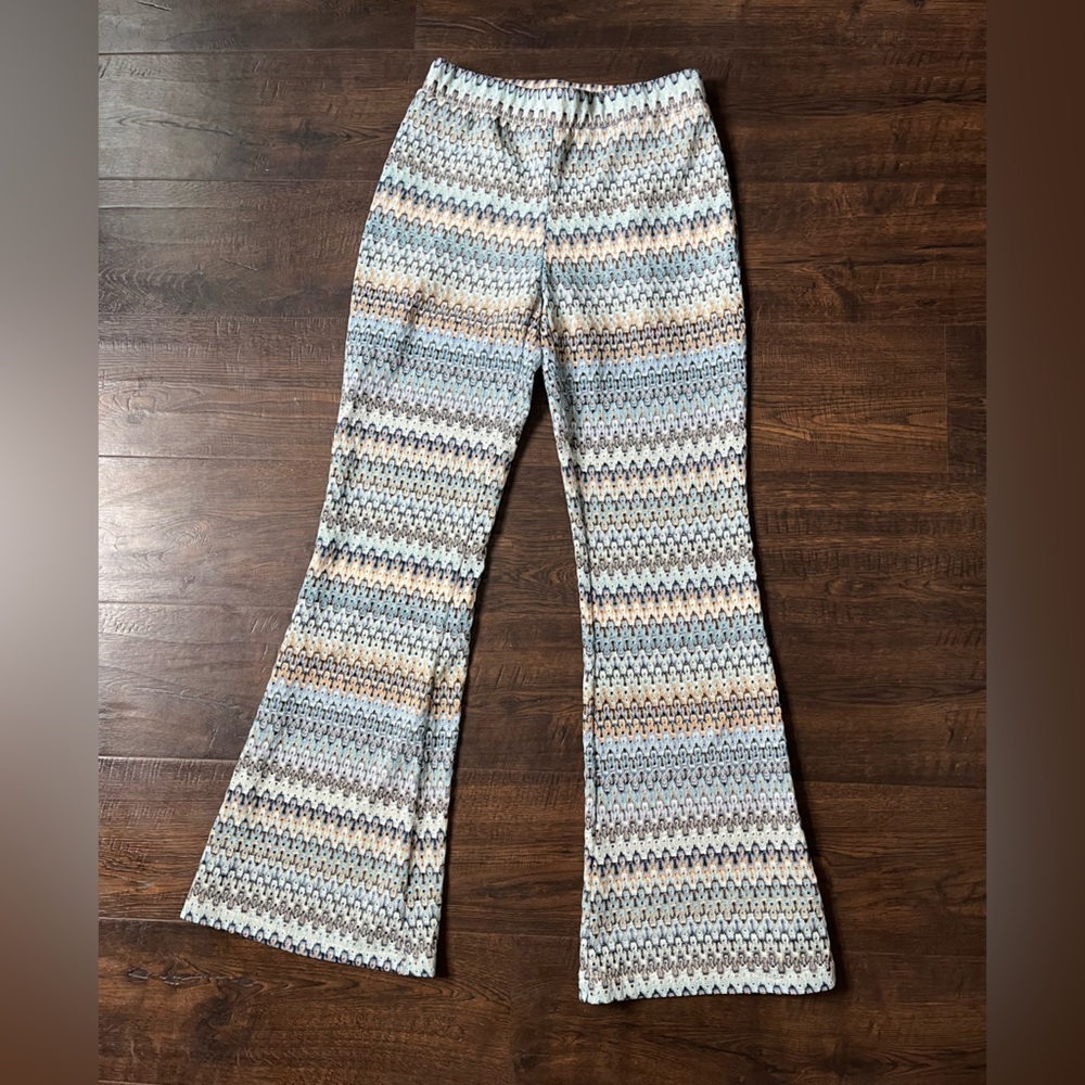 Joe B crochet flare bootcut pants